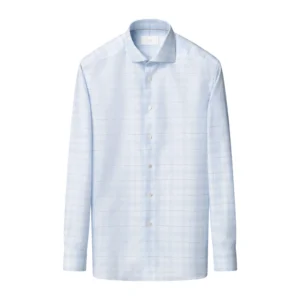 Eton Check Cotton Linen Shirt