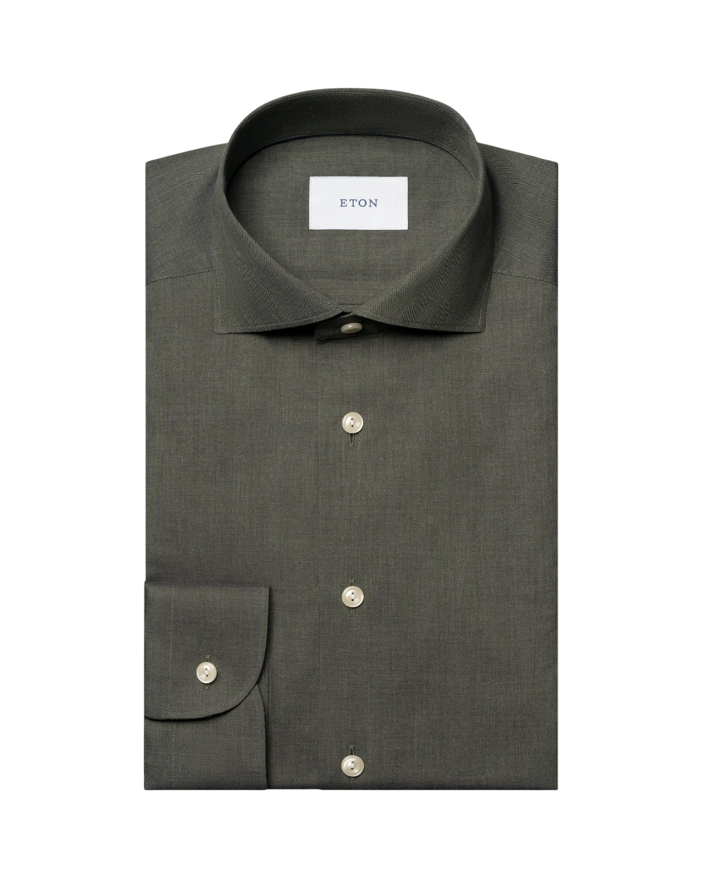 Eton Solid Signature Flannel Dress Shirts