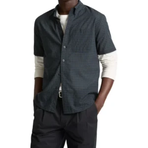 Vince Cortland Plaid S/S Button Down Casual Shirt